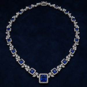 Sapphire Tennis Necklace