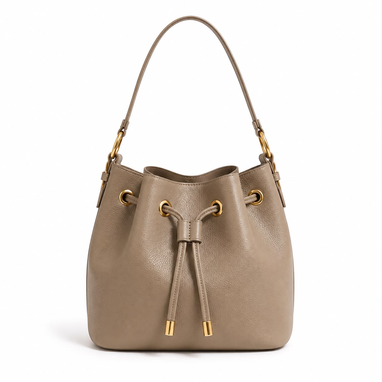 Verona Taupe Bucket Bag