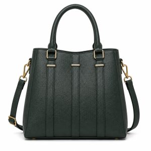 Evergreen Pleated Tote