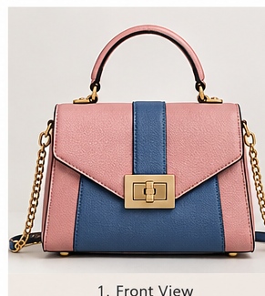 Blush Blue Two-Piece Handbag Set - Image 2