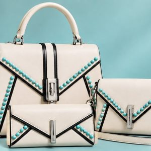 Aqua Pearl Three-Piece Handbag Set