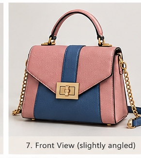 Blush Blue Two-Piece Handbag Set - Image 8