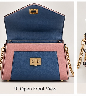 Blush Blue Two-Piece Handbag Set - Image 10