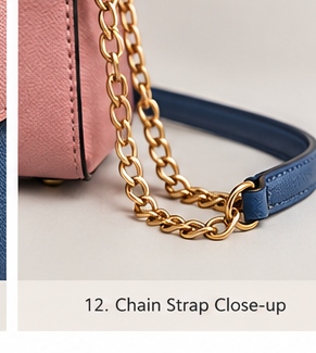 Blush Blue Two-Piece Handbag Set - Image 13