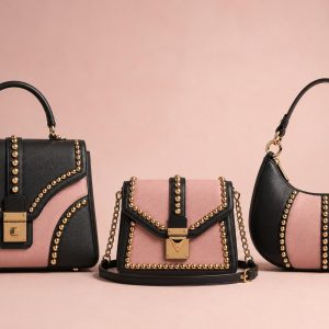 Blush Noir Three-Piece Handbag Set