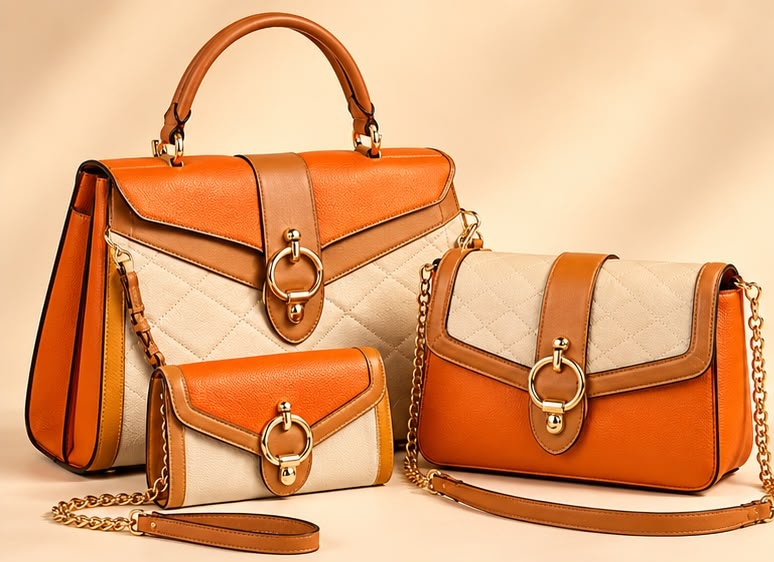 Aurora Luxe 3-Piece Handbag Set